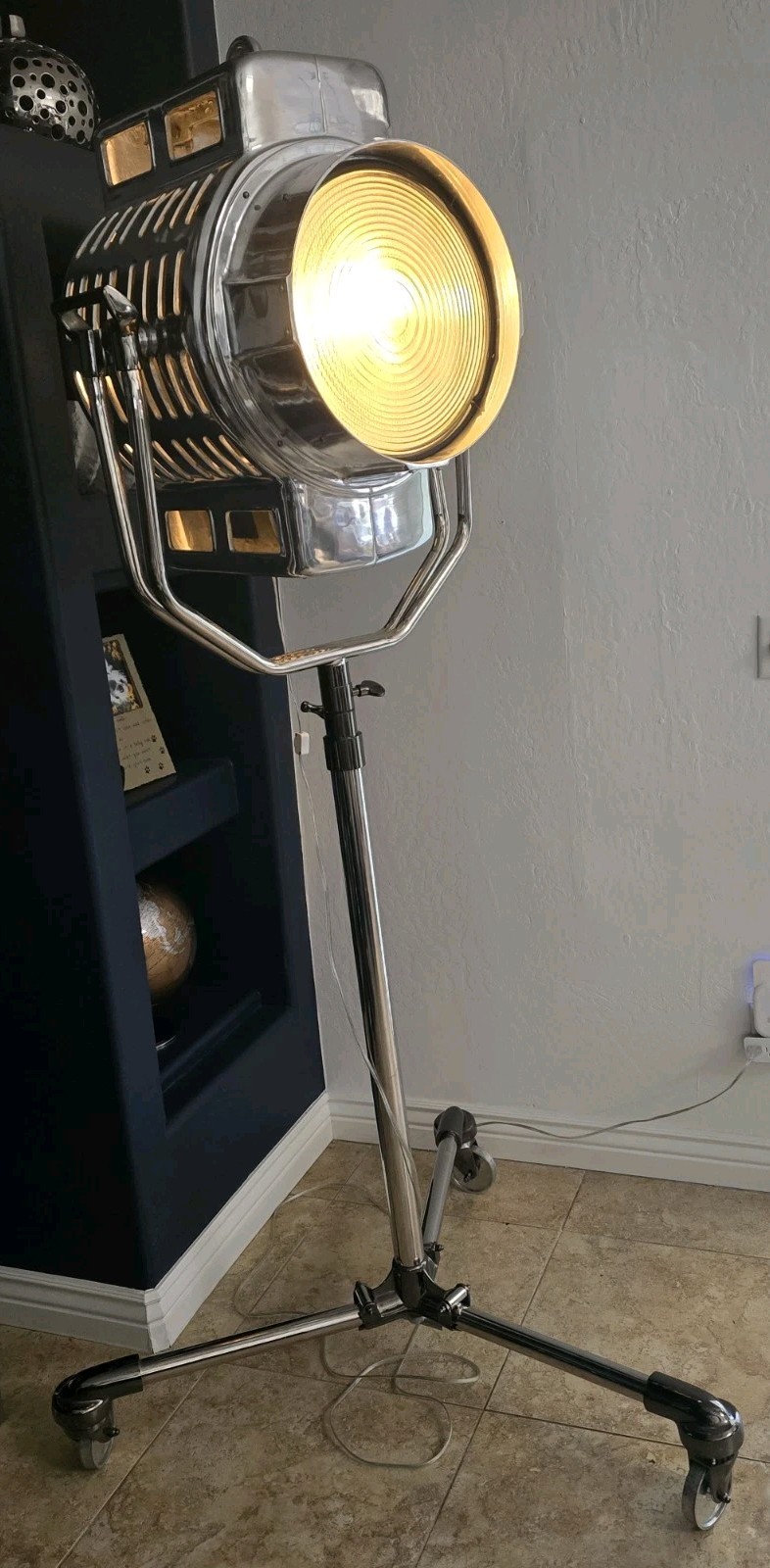 RH Restoration Hardware Nautical Marine Directors Floor Lamp Spotlight RARE 