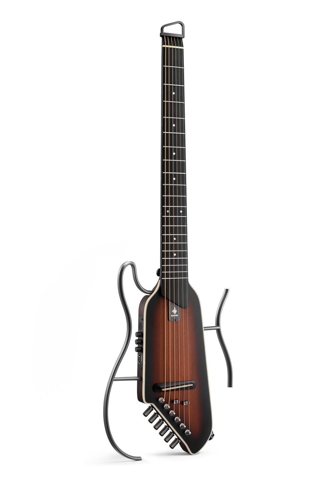 Donner HUSH-I EVO2 Sunburst Headless Acoustic Guitar Built-in Tuner & Case Donner HUSH-I EVO2 Sunburst Headless Acoustic Guitar Built-in Tuner & Case