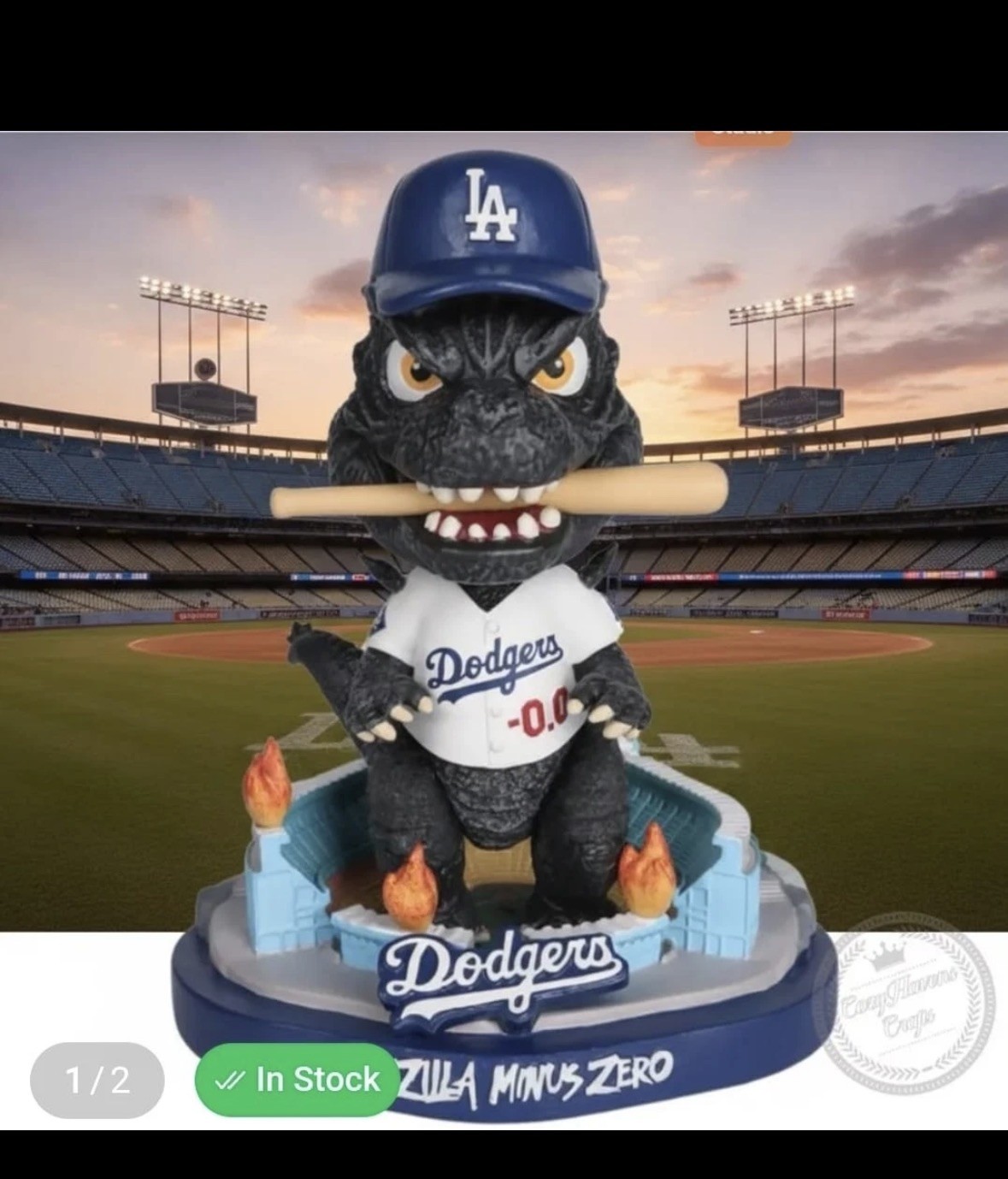 PRESALE 🦖🏟️ Godzilla Minus Zero Night LA Dodgers Bobblehead 9/24/26 🏟️🦖 PRESALE 🦖🏟️ Godzilla Minus Zero Night LA Dodgers Bobblehead 9/24/26 🏟️🦖