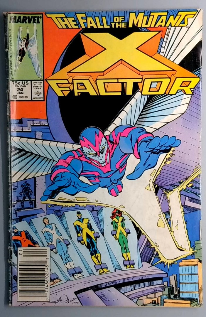 X-Factor #24 GD+ 1st Full Appearance of Archangel Newsstand Edition Marvel 1988
