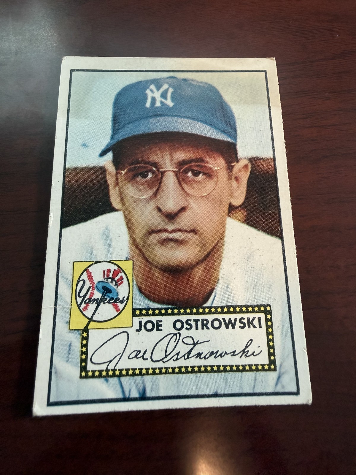 1952 Topps #206 Joe Ostrowski Rookie Card. VG(st) 1952 Topps #206 Joe Ostrowski Rookie Card. VG(st)