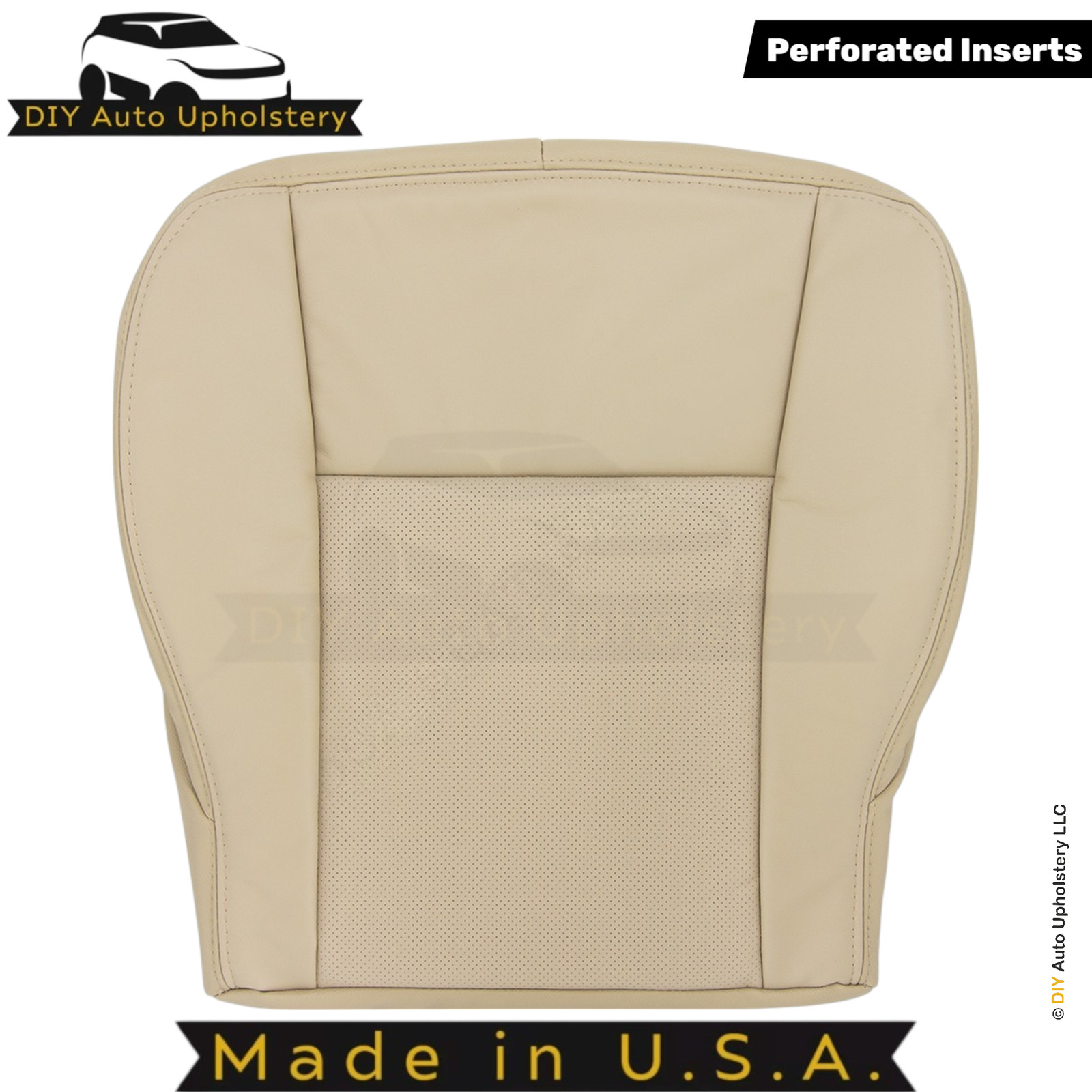 2003-2007 For Cadillac CTS Leather Front OEM Replacement Seat Covers Tan