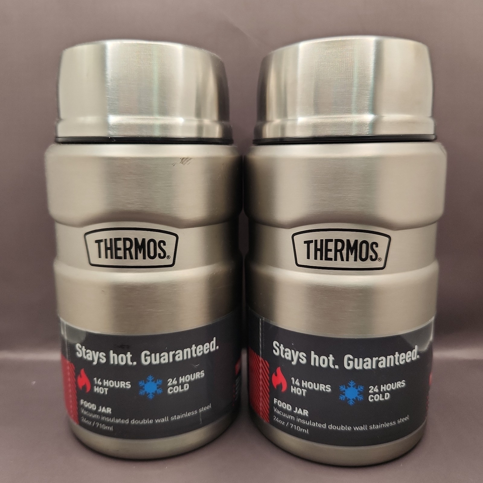 NEW Thermos Stainless Steel 24oz/710ml Food Jar. Lot of 2 NEW Thermos Stainless Steel 24oz/710ml Food Jar. Lot of 2
