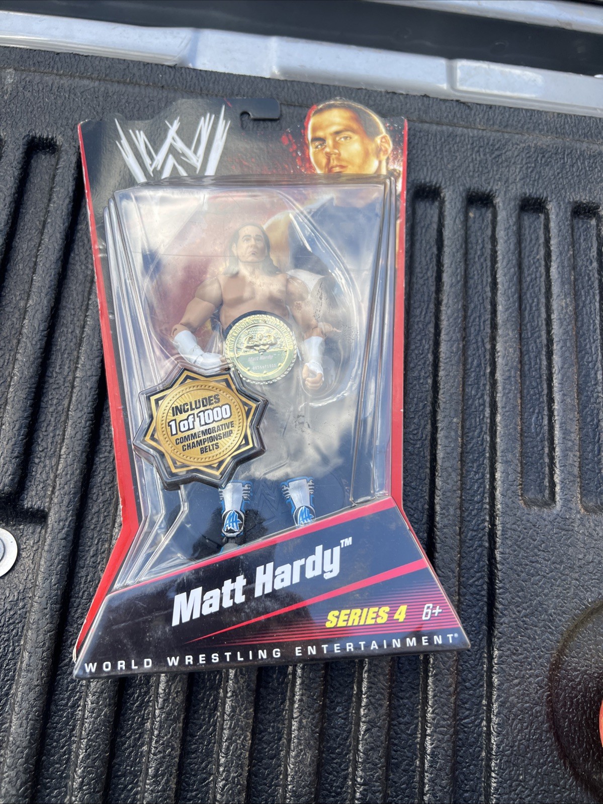 WWE Mattel Basic Series 4 Matt Hardy 1000 Belt Limited Edition 6” Action c2010 WWE Mattel Basic Series 4 Matt Hardy 1000 Belt Limited Edition 6” Action c2010