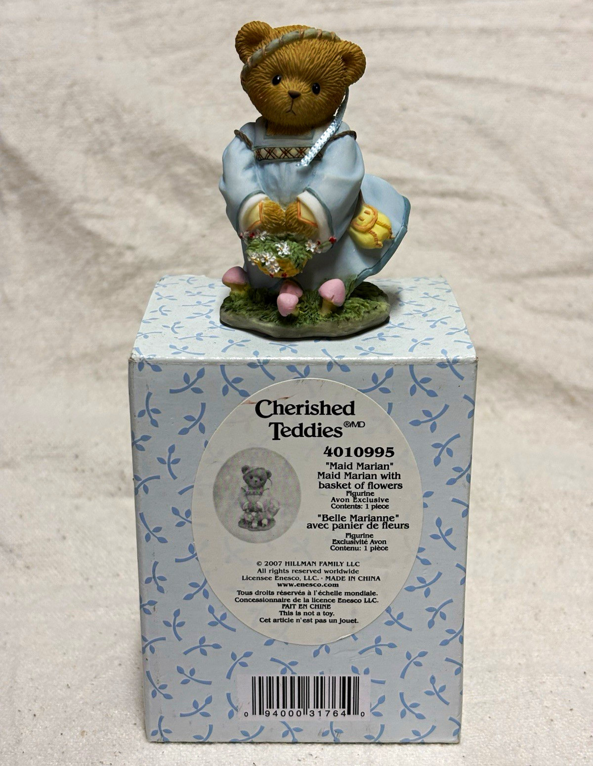 Cherished Teddies Maid Marian Bear Figurine Resin Boxed w/ Original Box 4010995