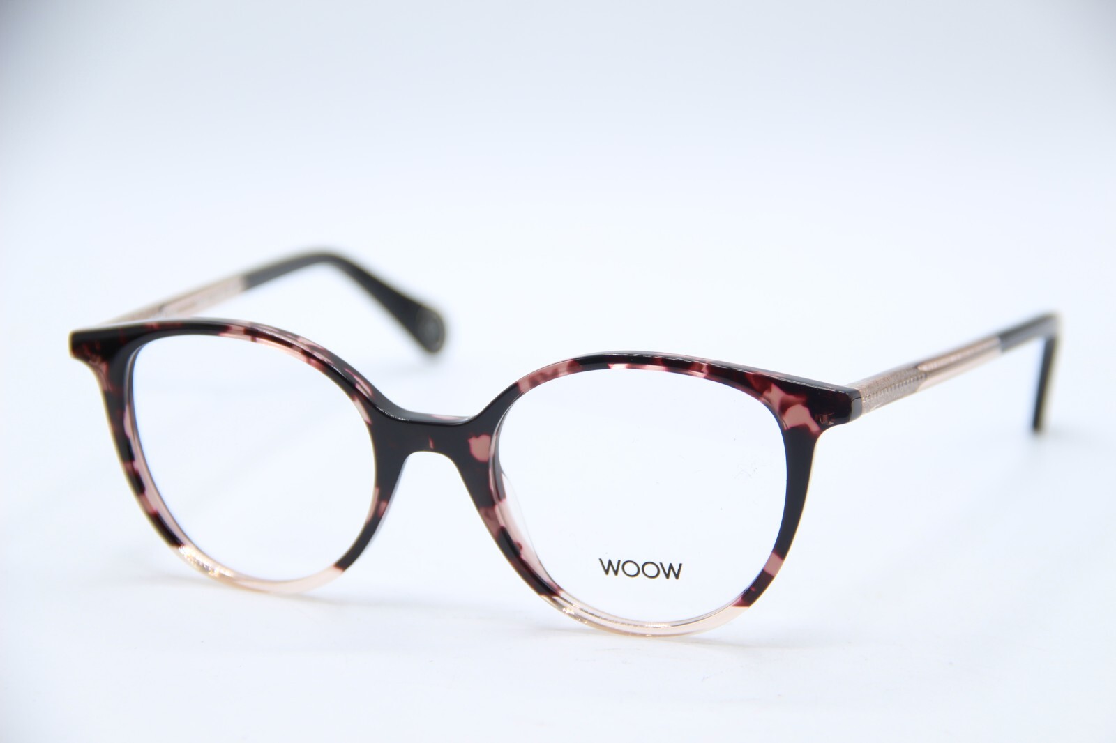 NEW WOOW LAST CALL 1 COL.6023 PINK GOLD TORT AUTHENTIC DESIGNER EYEGLASSES 48-19