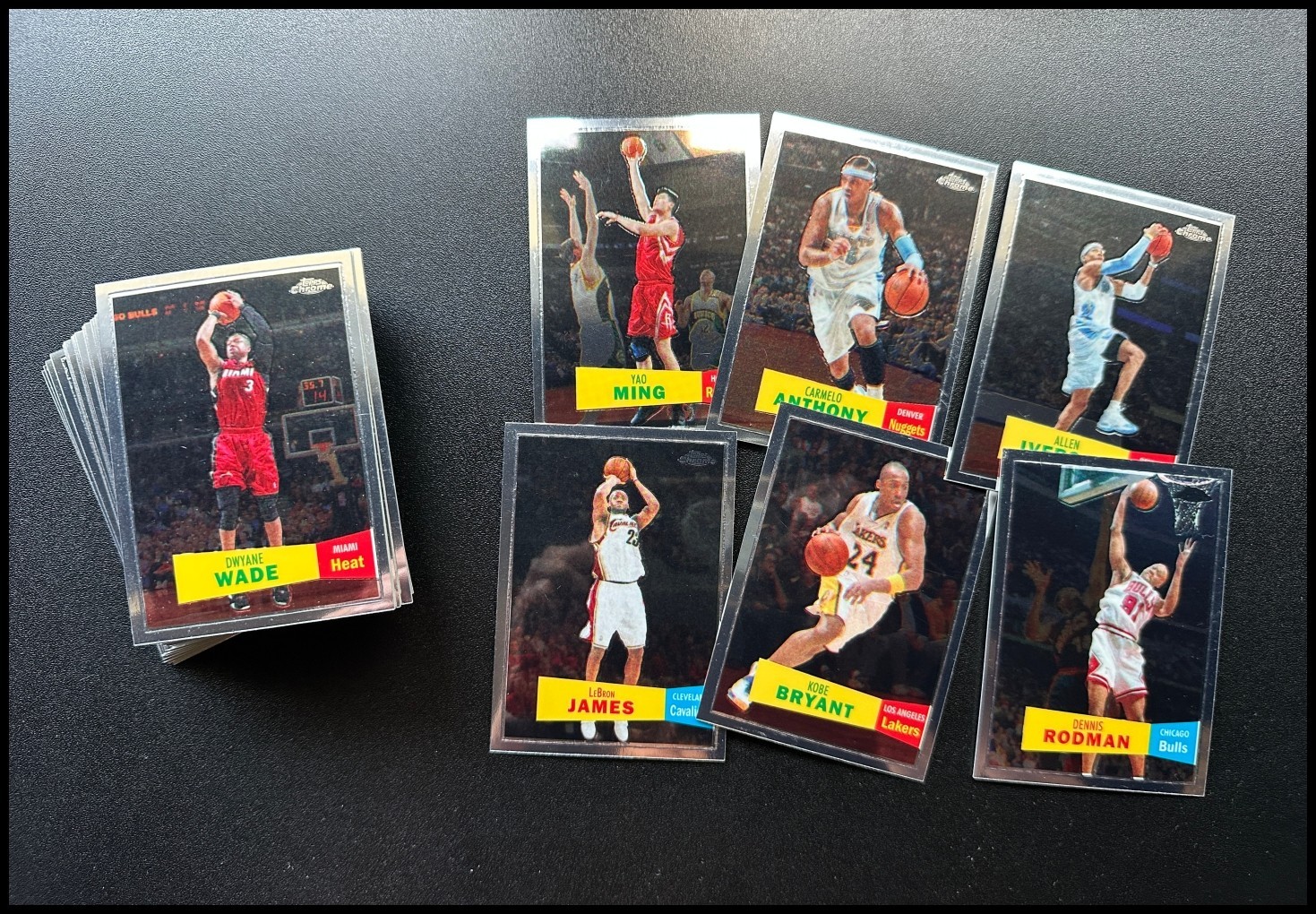 2007-08 Topps Chrome COMPLETE SET 50 Cards 1957-58 Variations LeBron James Kobe 2007-08 Topps Chrome COMPLETE SET 50 Cards 1957-58 Variations LeBron James Kobe
