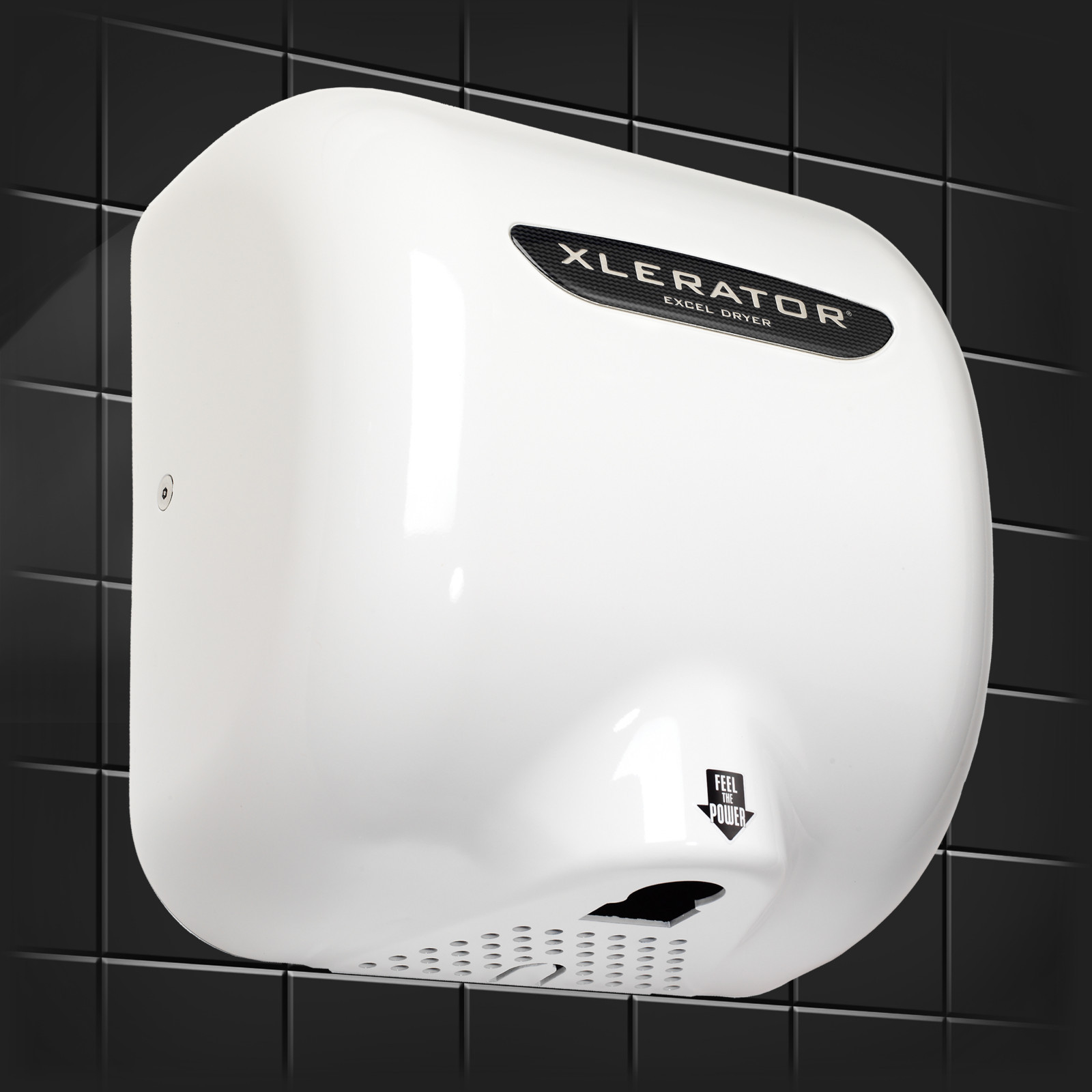 XLERATOR XL-W8 High Speed Hand Dryer White Metal 208-277 Volt for Restrooms XLERATOR XL-W8 High Speed Hand Dryer White Metal 208-277 Volt for Restrooms
