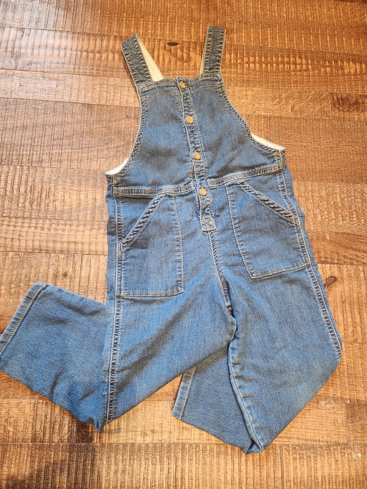 Little Planet by Carter\'s Organic Blue Jean Overalls Size 5T Little Planet by Carter\'s Organic Blue Jean Overalls Size 5T