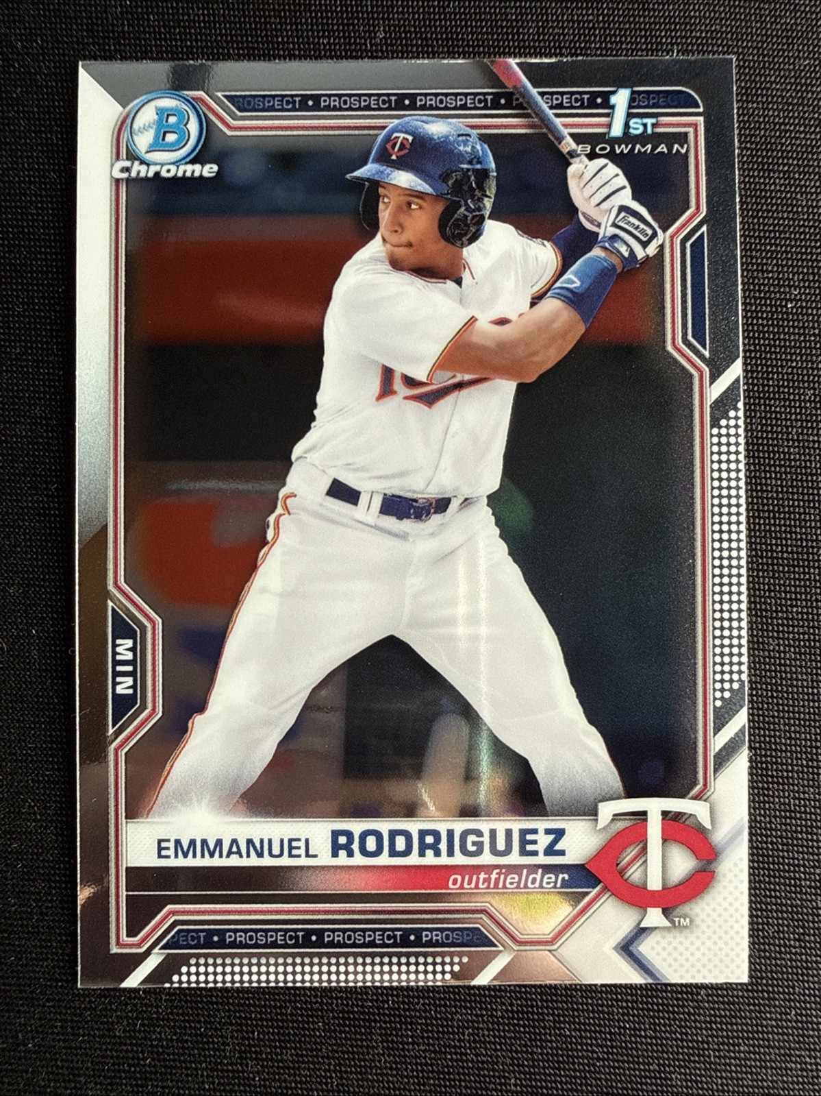 Emmanuel Rodriguez 1st Rookie Card RC 2020 Bowman Chrome Twins #BCP-207
