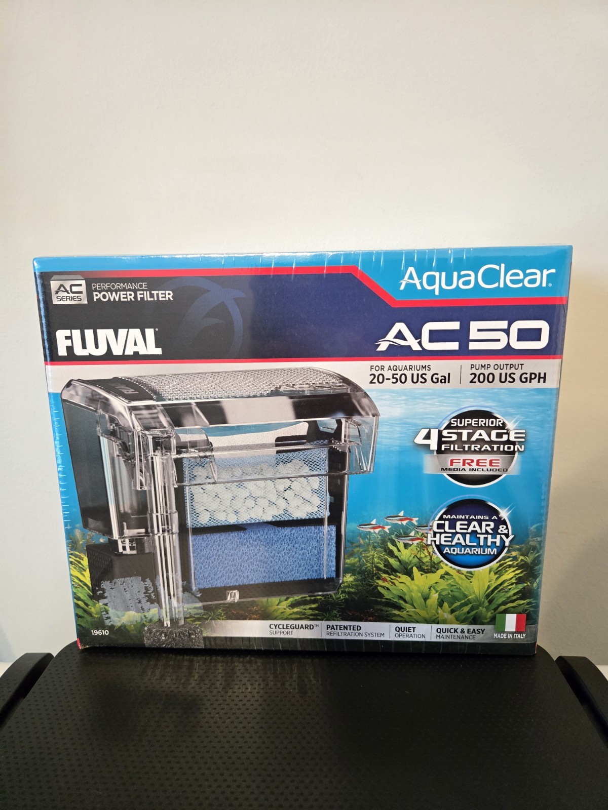 Fluval AquaClear AC50 Power Filter for Aquariums 20-50 Gallon BRAND NEW SEALED Fluval AquaClear AC50 Power Filter for Aquariums 20-50 Gallon BRAND NEW SEALED