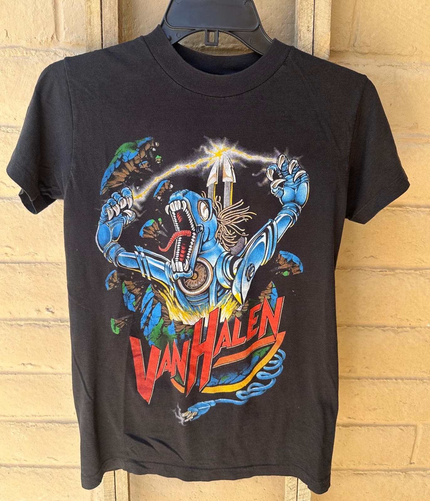 Vintage 1986 Van Halen Kicks Ass Single Stitch Tour T-Shirt - Size M