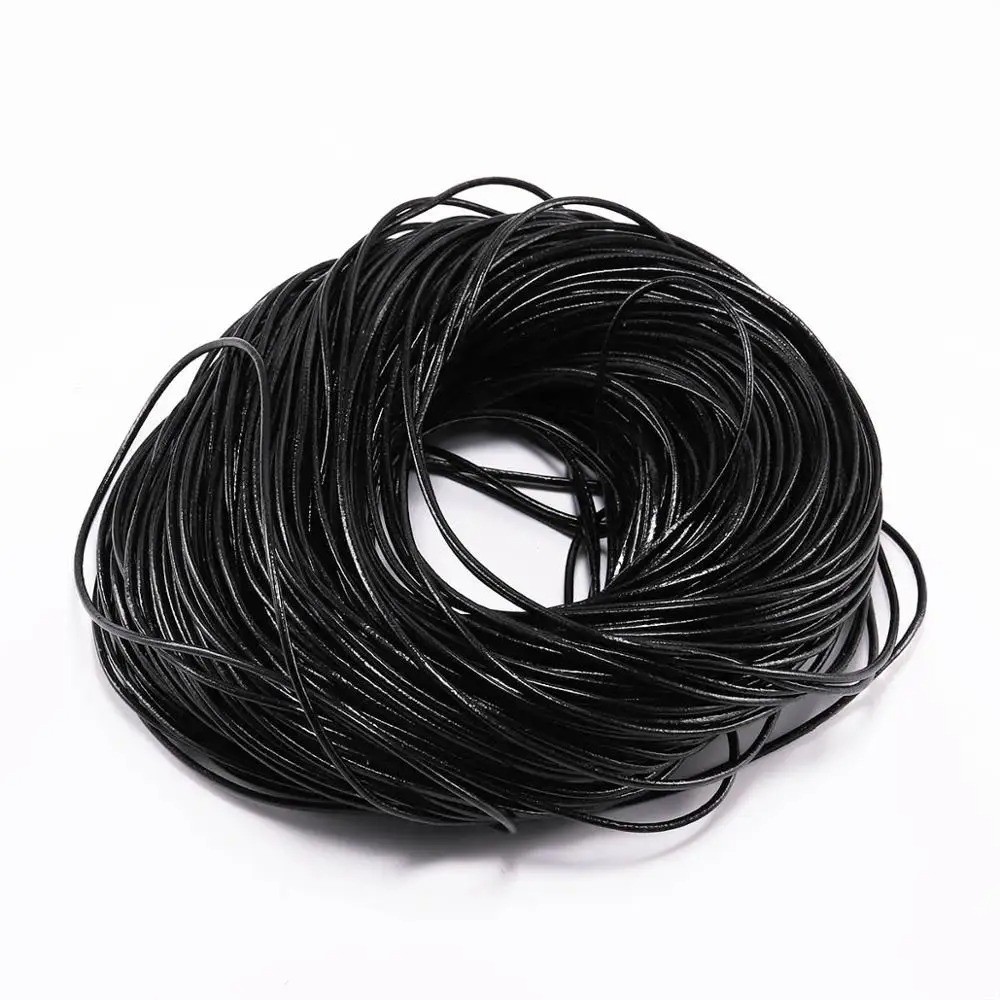 Round Genuine Leather Cord for DIY Jewelry Necklace / Bracelet Making String