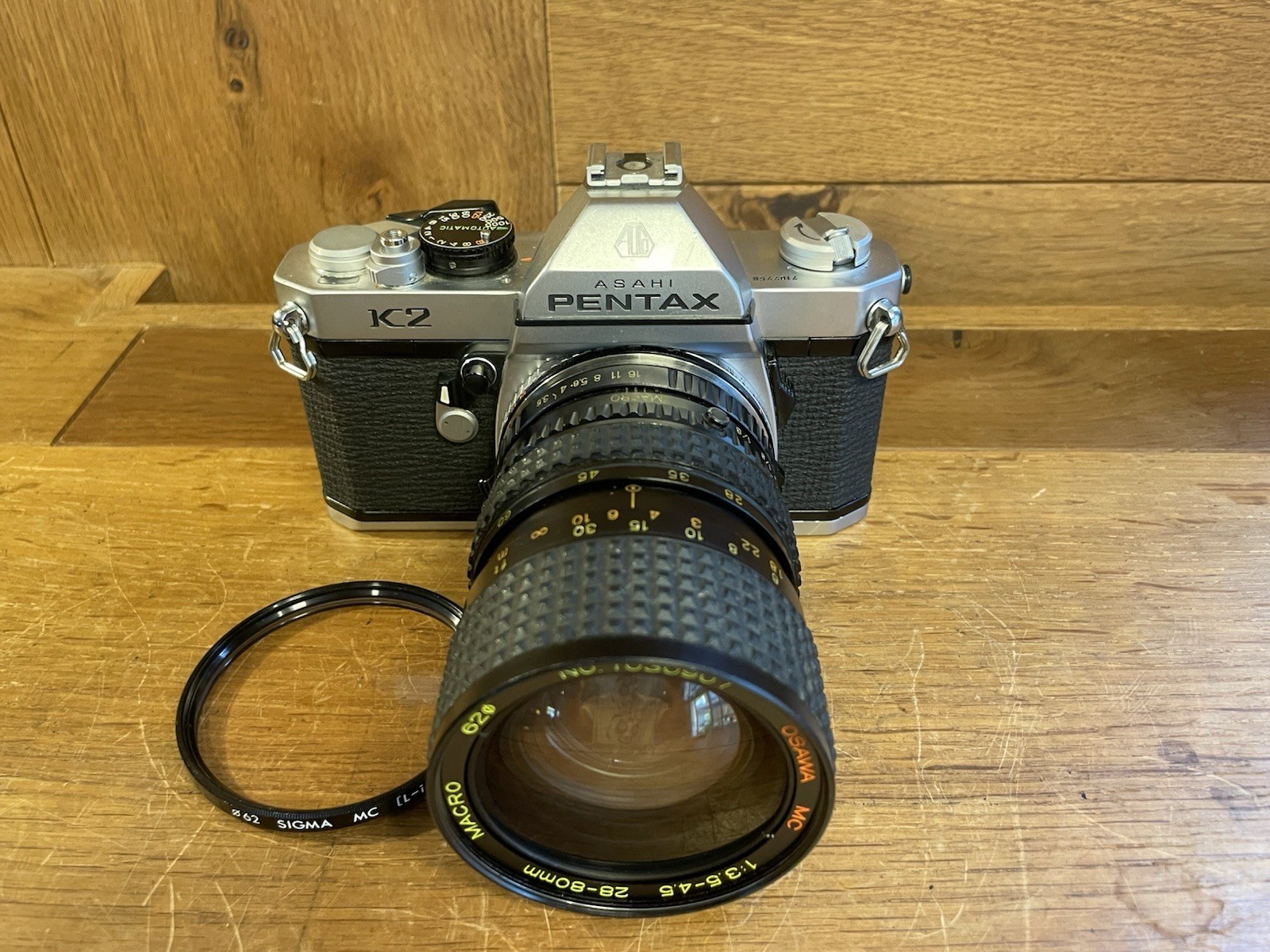 *Near Mint ++* Pentax K2 Film Camera Osawa MC 28-80mm F/3.5-4.5 Macro Lens / JPN