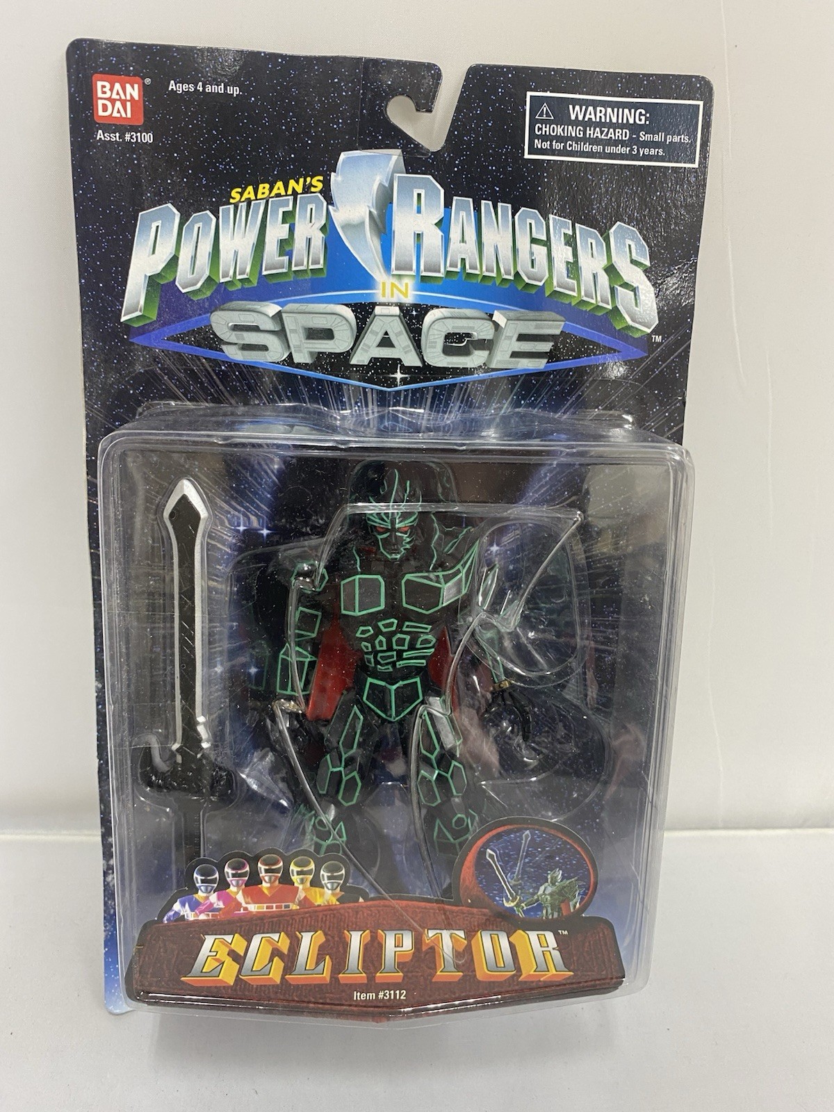 Power Rangers in Space - Ecliptor Action Figure SEALED Bandai 1997 eclipse Power Rangers in Space - Ecliptor Action Figure SEALED Bandai 1997 eclipse