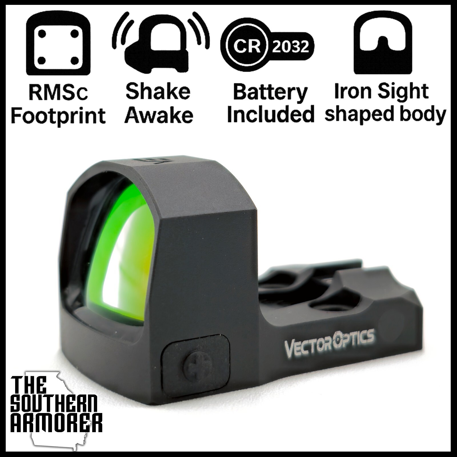 SHAKE AWAKE MICRO RED DOT OPTIC SIGHT FOR S&W M&P SHIELD 2.0 MP9 EZ SHIELD PLUS