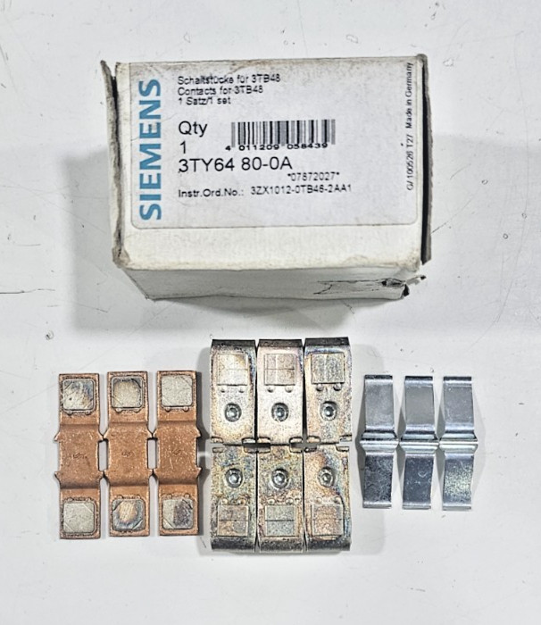 SIEMENS 3TB48 3TY6480-OA CONTACT KIT NEW-OPEN BOX