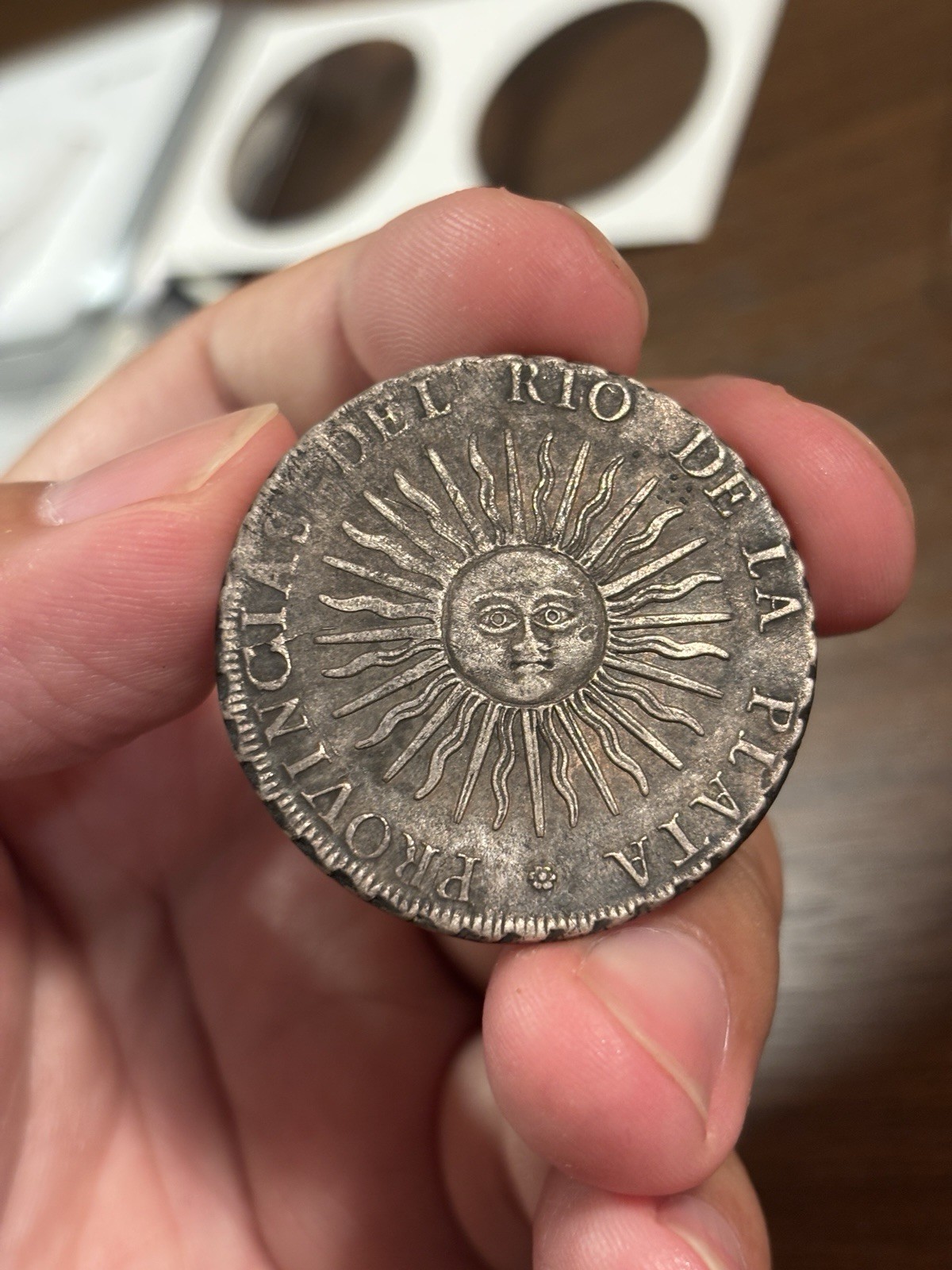 1813 PTS J Argentina 8 Reales Silver Coin Rare 1813 PTS J Argentina 8 Reales Silver Coin Rare