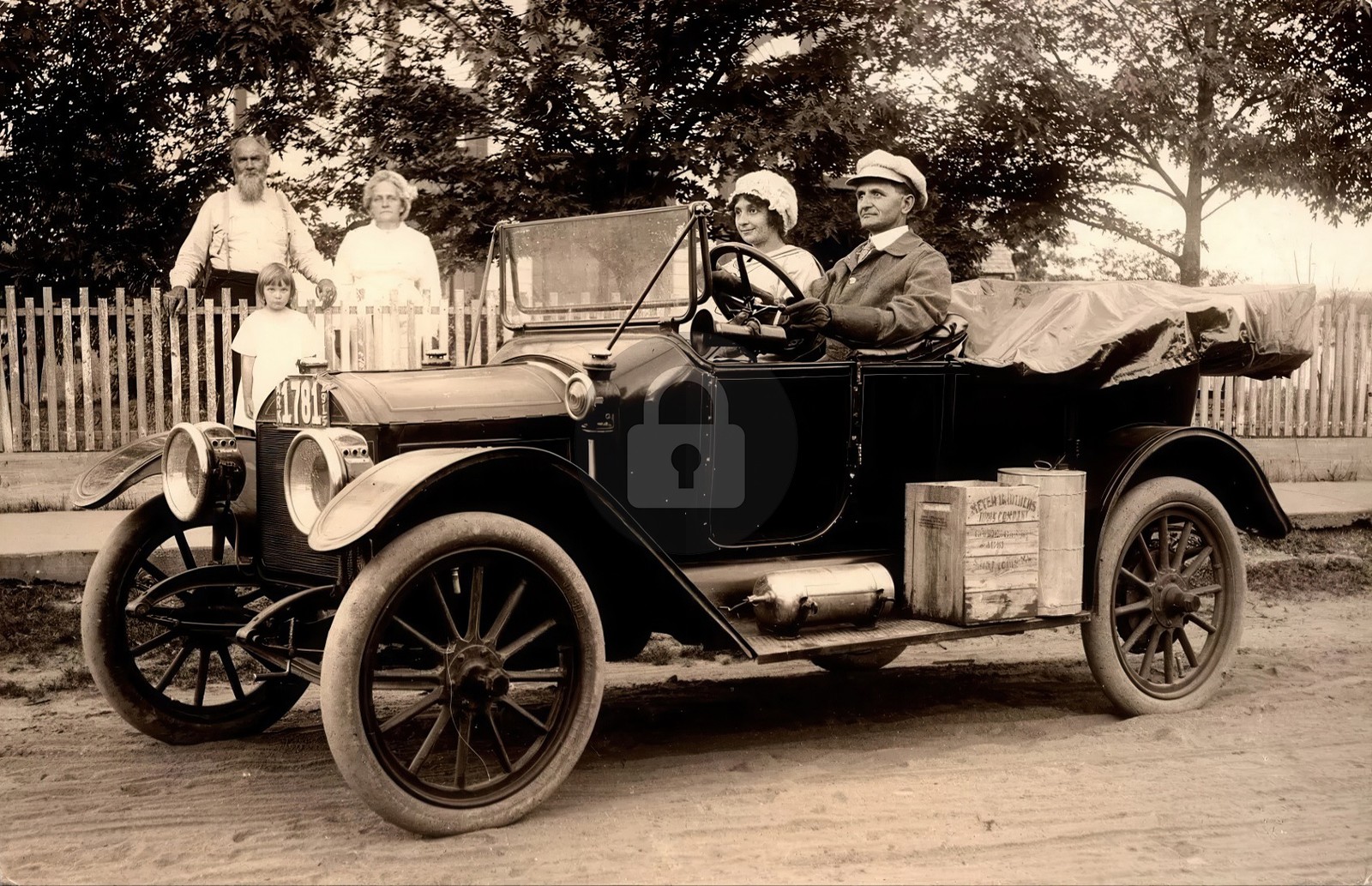 Berryville AR Arkansas Maxwell Auto Car c1915 RPPC Photo Postcard COPY