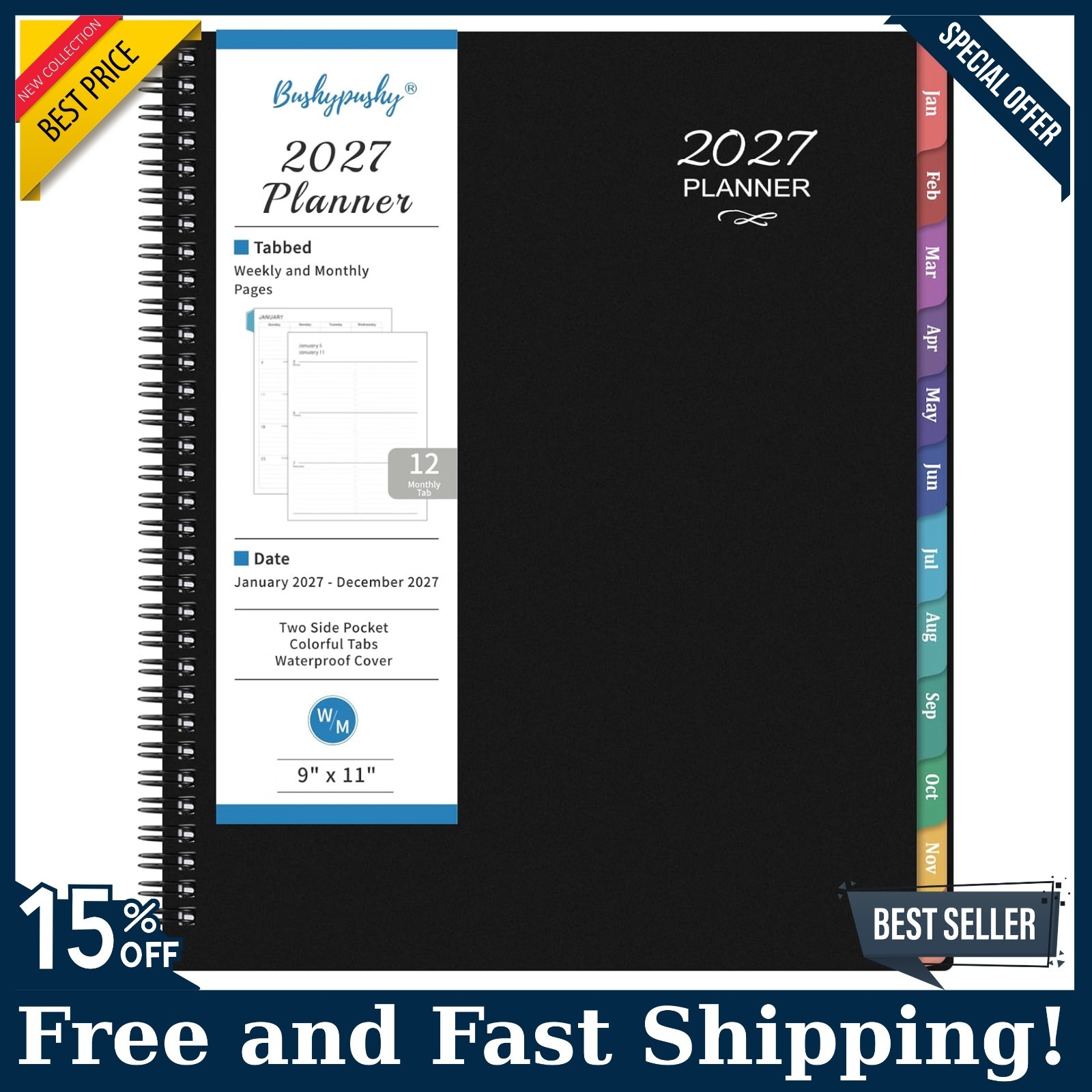 2027 Planner - 2027 Planner Weekly and Monthly, JAN 2027 - DEC 2027 | 8.5 2027 Planner - 2027 Planner Weekly and Monthly, JAN 2027 - DEC 2027 | 8.5