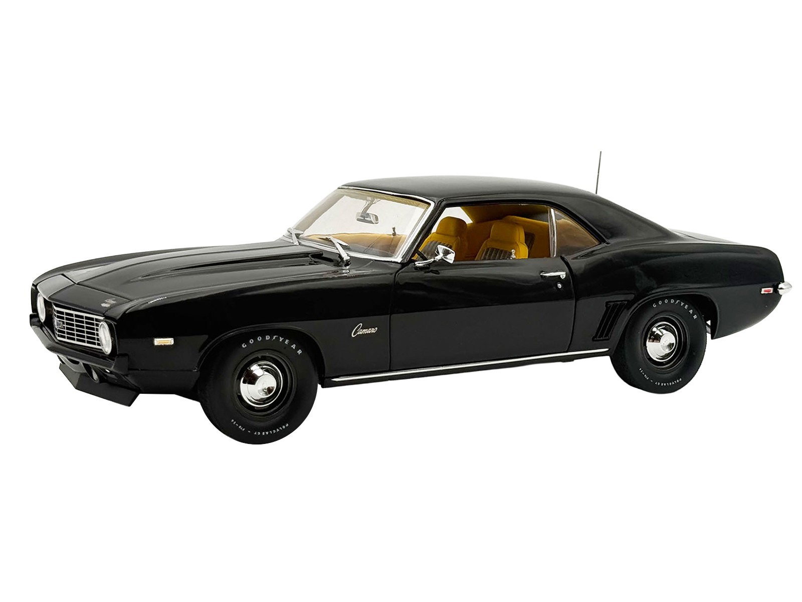 1969 CHEVROLET COPO CAMARO TUXEDO BLACK 1/18 DIECAST MODEL BY ACME A1805736 1969 CHEVROLET COPO CAMARO TUXEDO BLACK 1/18 DIECAST MODEL BY ACME A1805736