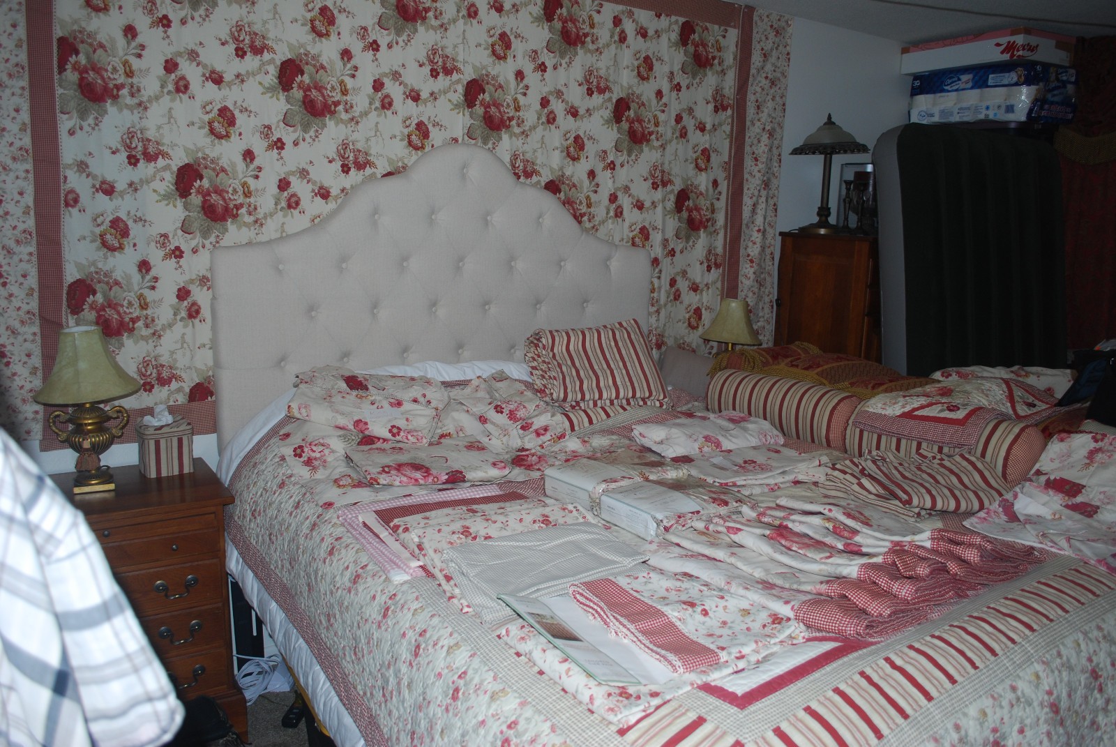 waverly garden room vintage norfolk rose King sheets flat fitted waverly garden room vintage norfolk rose King sheets flat fitted