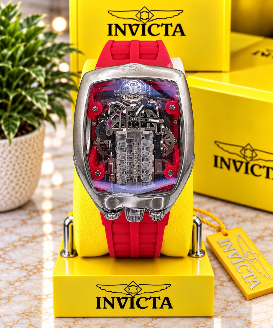 Montres Prestige x Invicta Automatic Red Engine Men\'s Watch NEW MPW-161 Montres Prestige x Invicta Automatic Red Engine Men\'s Watch NEW MPW-161