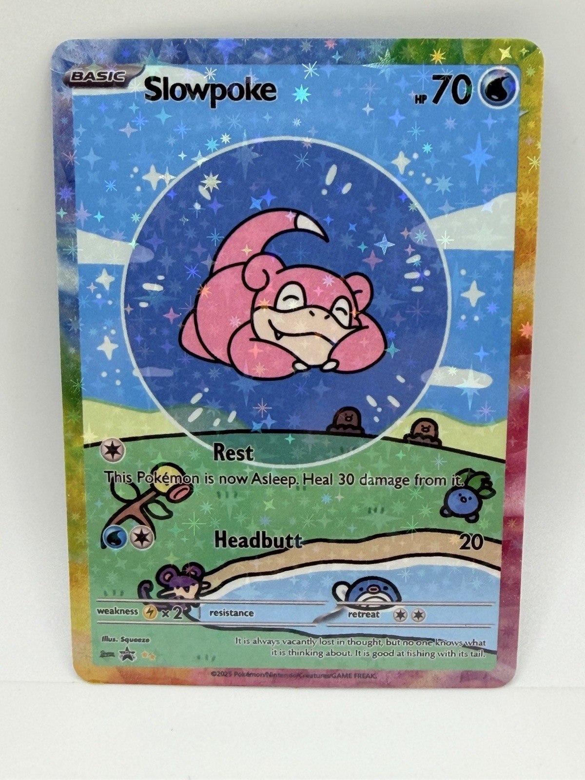 Pokemon Bubble Slowpoke Special Doujin Art Holo Card Pokemon Bubble Slowpoke Special Doujin Art Holo Card