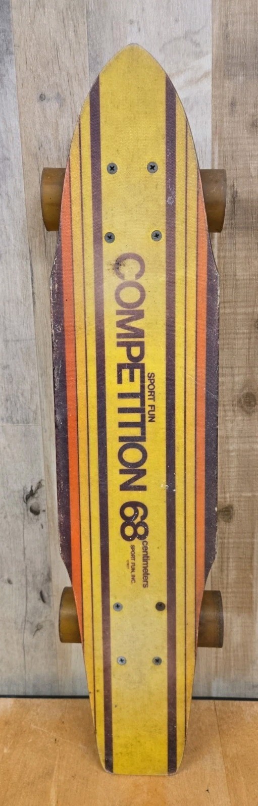 Vintage 100% Original 1977 Sport Fun Inc Competition 68CM Fiberglass Skateboard