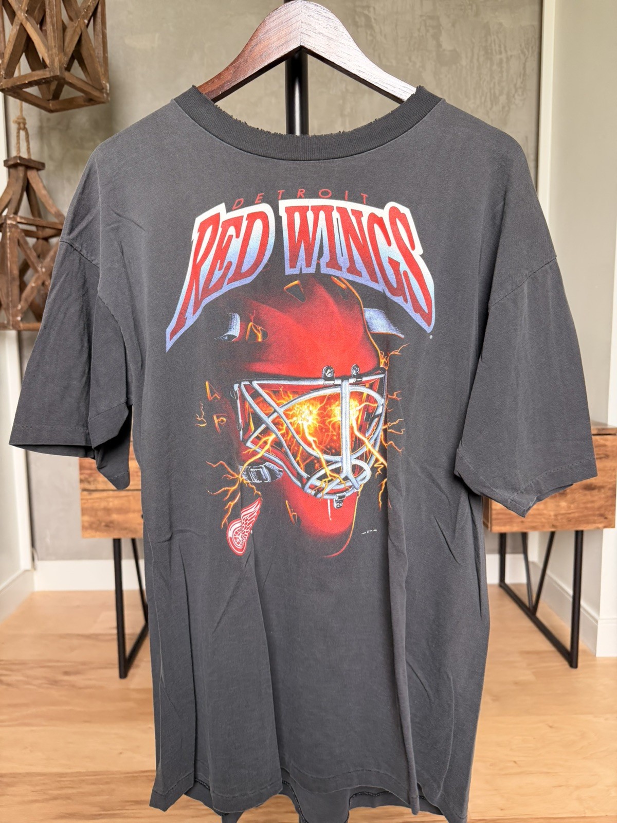 RARE XL Detroit Red Wings Vintage T Shirt Salem Sportswear NHL RARE XL Detroit Red Wings Vintage T Shirt Salem Sportswear NHL