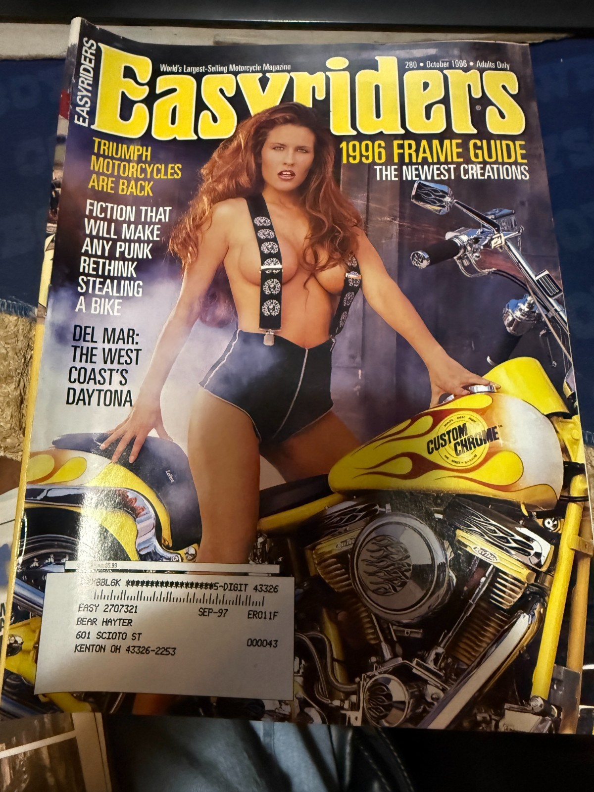 EASYRIDERS-----#280---OCTOBER 1996---DAVID MANN ART