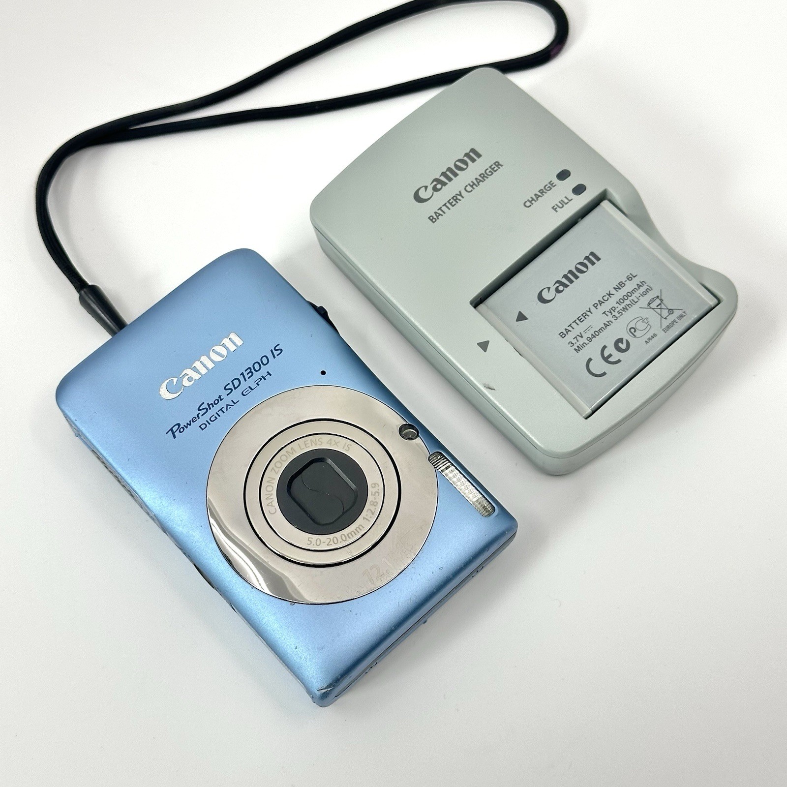 RARE Y2K CANON POWERSHOT SD1300 IS DIGITAL BABY BLUE CAMERA PC1469 TESTED RARE Y2K CANON POWERSHOT SD1300 IS DIGITAL BABY BLUE CAMERA PC1469 TESTED