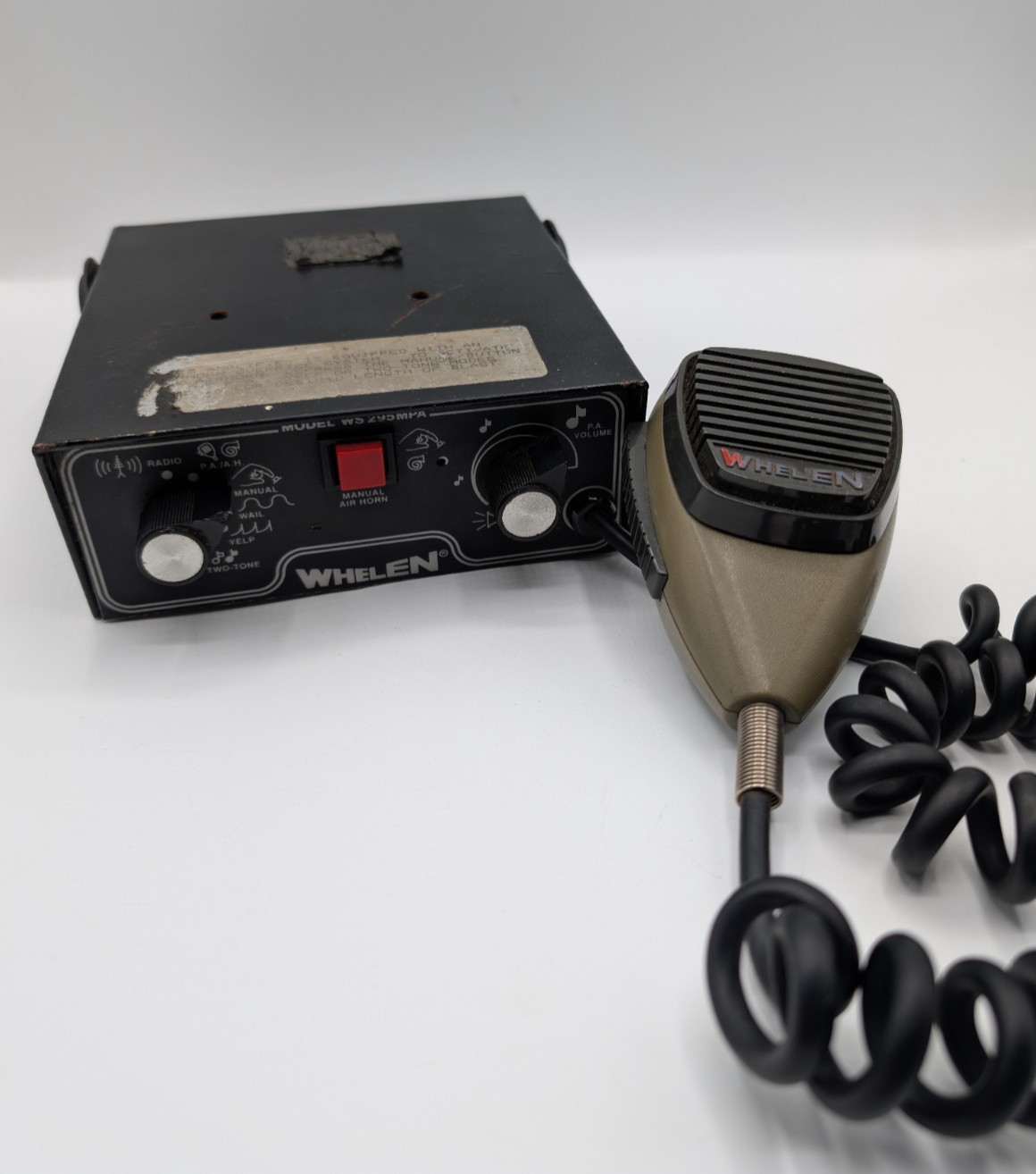 Whelen WS-295MP vintage electronic siren amplifier and control unit Whelen WS-295MP vintage electronic siren amplifier and control unit