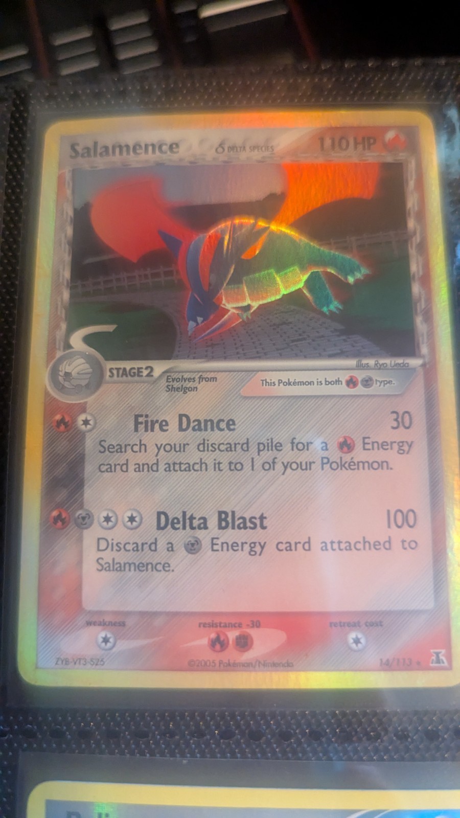 Salamence 14/113 Delta Species 2005 holo rare stage 2 dragon HP 110 EN Salamence 14/113 Delta Species 2005 holo rare stage 2 dragon HP 110 EN