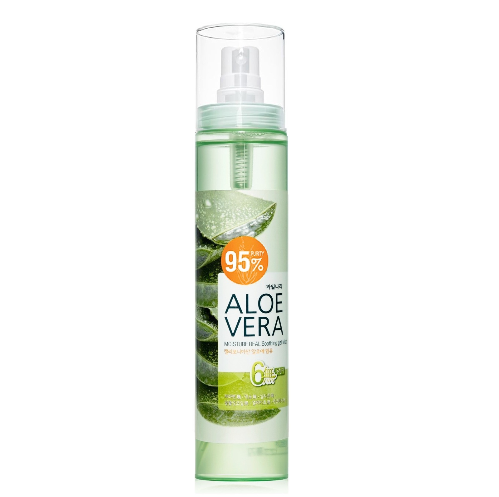 California grown Aloe Vera Moisture Soothing Gel Mist 4.23 Fl oz., 95%, K-Beauty