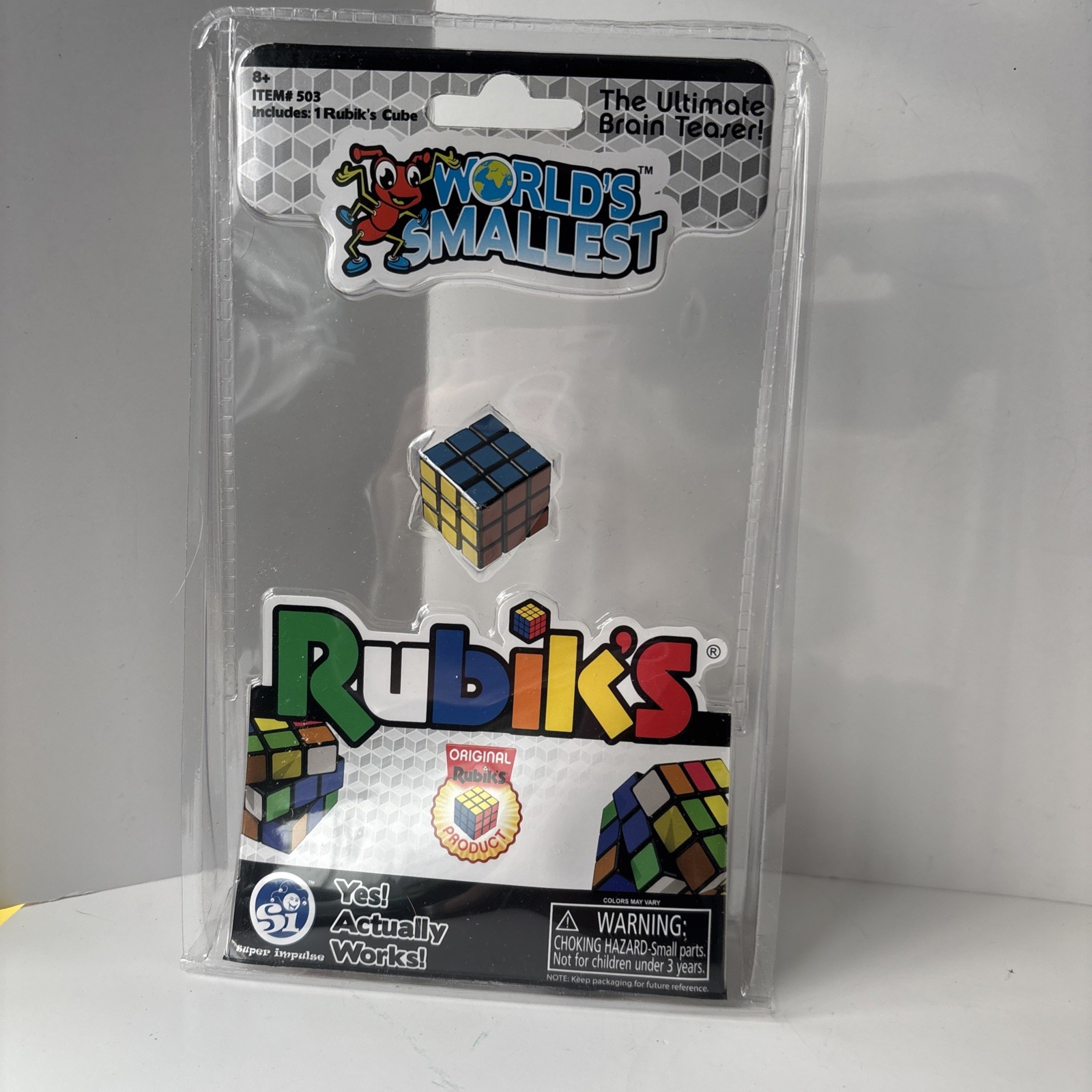 World's Smallest RUBIK'S CUBE Miniature Edition Pocket Size Super Impulse World's Smallest RUBIK'S CUBE Miniature Edition Pocket Size Super Impulse