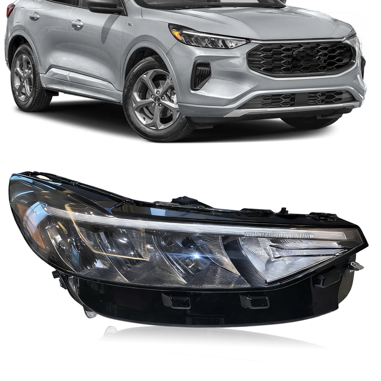 For 2023-2025 Ford Escape RH Passenger Side LED Reflector Headlight PJ6Z13008C