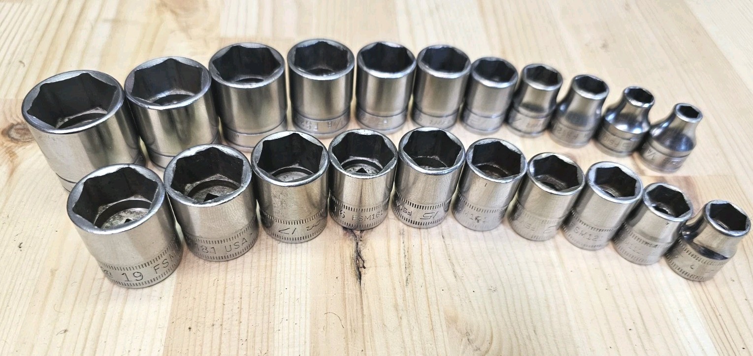 Snap On 10pc Metric & 11pc SAE 3/8\