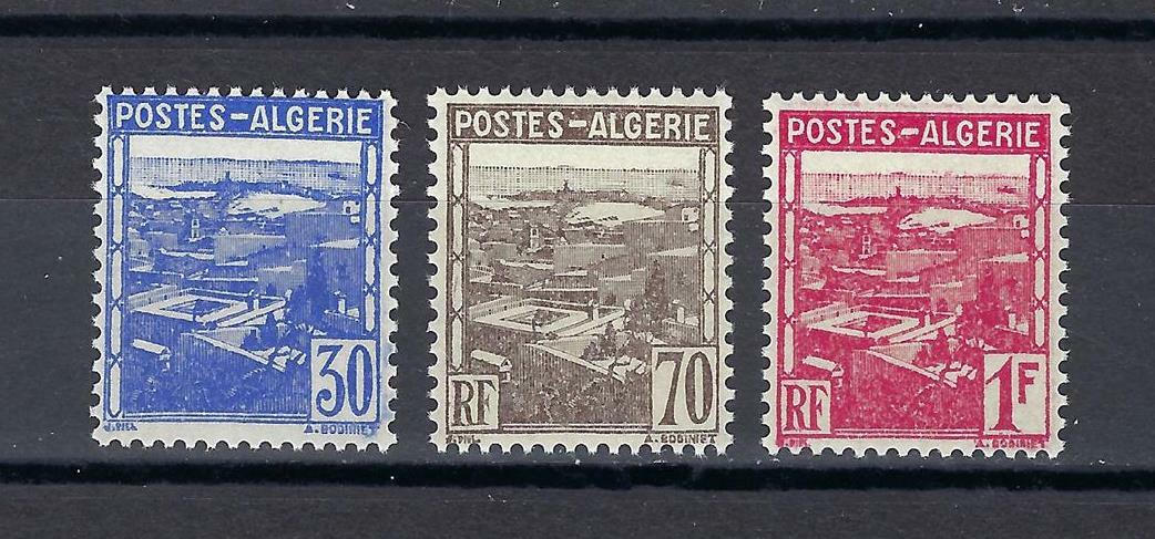 Algeria 1941 Sc# 132-34 set View of Algiers French colony MNH