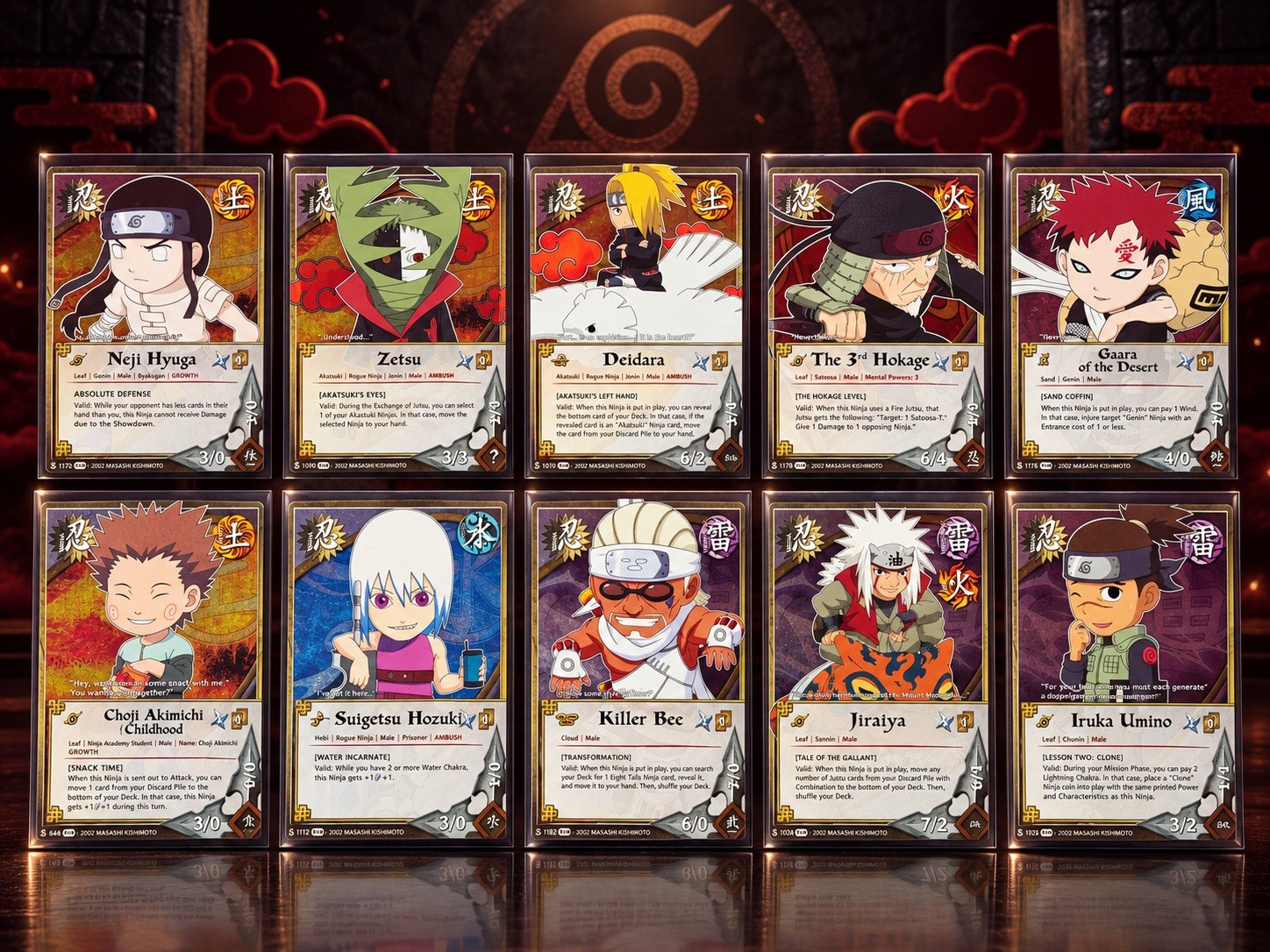 Bandai Naruto CCG 2006 FOIL CHIBI SET of 10 NM (GRADE WORTHY PSA) Bandai Naruto CCG 2006 FOIL CHIBI SET of 10 NM (GRADE WORTHY PSA)