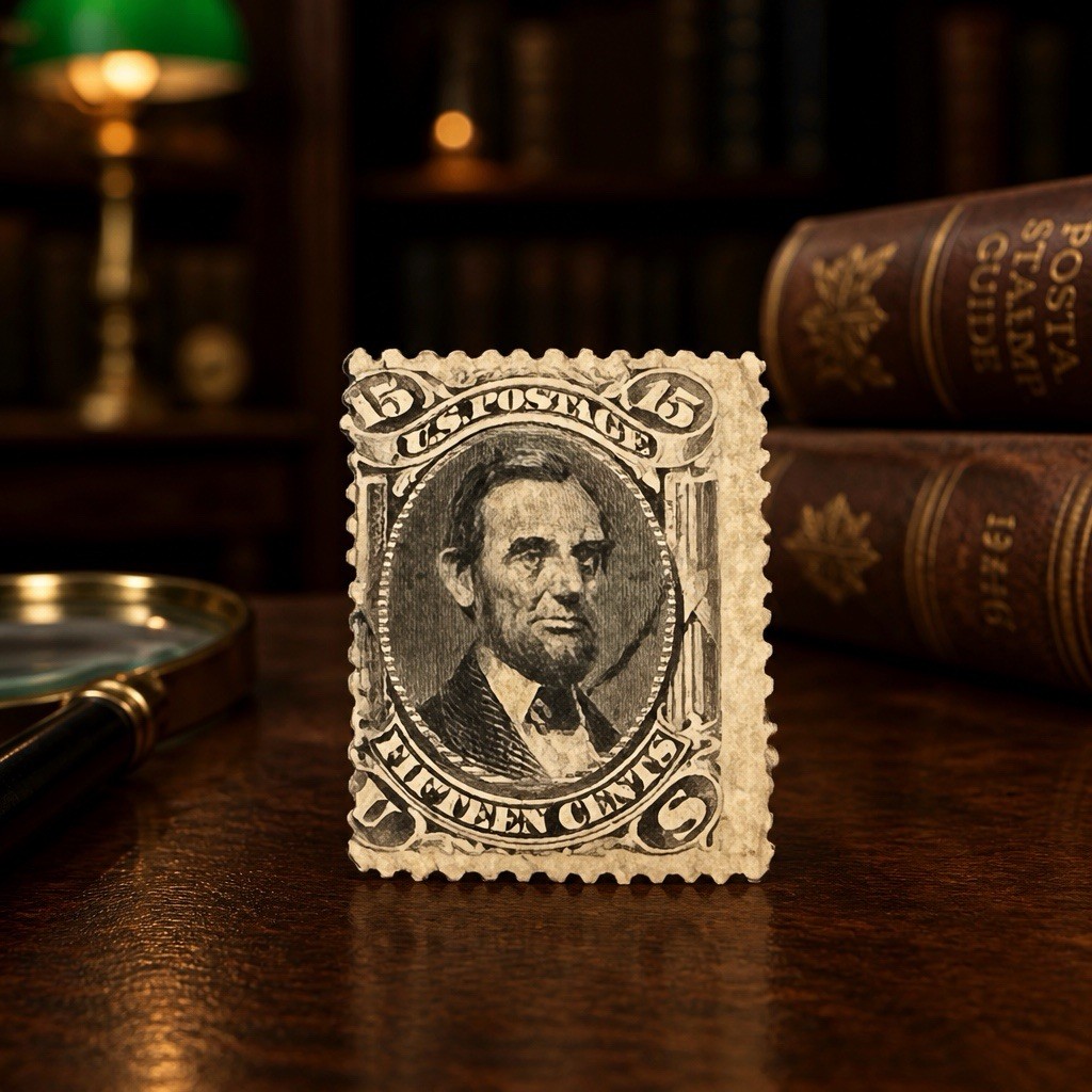 1866 U.S. Stamp Scott # 77 “USED” Abraham Lincoln #3672 1866 U.S. Stamp Scott # 77 “USED” Abraham Lincoln #3672