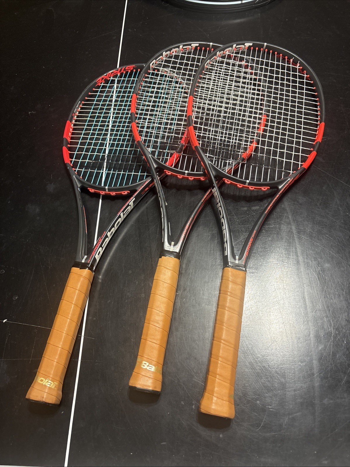 3 Babolat Pure Strike 98 16x19 4 3/8 Tennis Rackets 3 Babolat Pure Strike 98 16x19 4 3/8 Tennis Rackets