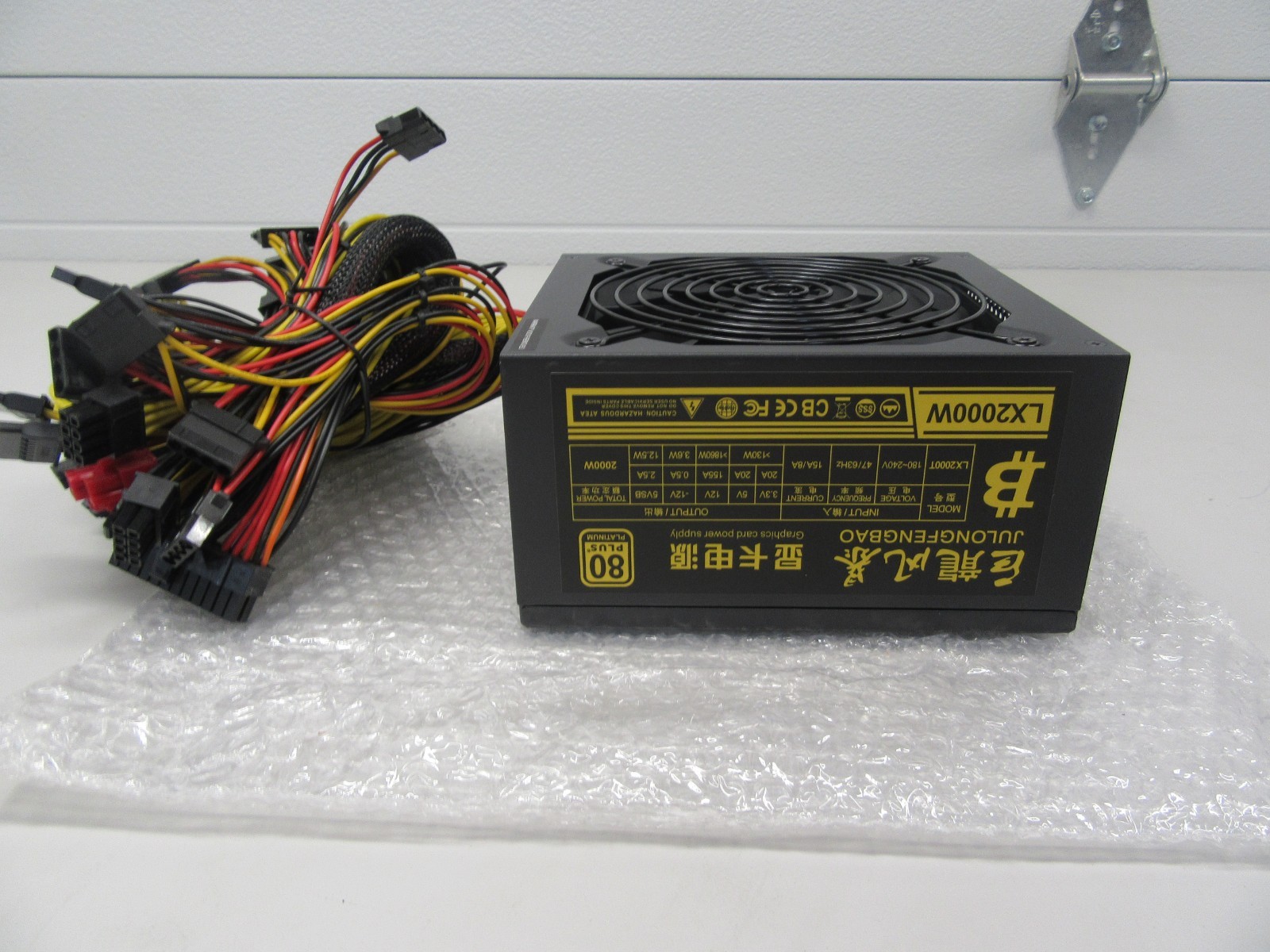 2000W 80+ Platinum Power Supply 6/8 GPUs GPU Mining Rig Computer PSU 2000W 80+ Platinum Power Supply 6/8 GPUs GPU Mining Rig Computer PSU