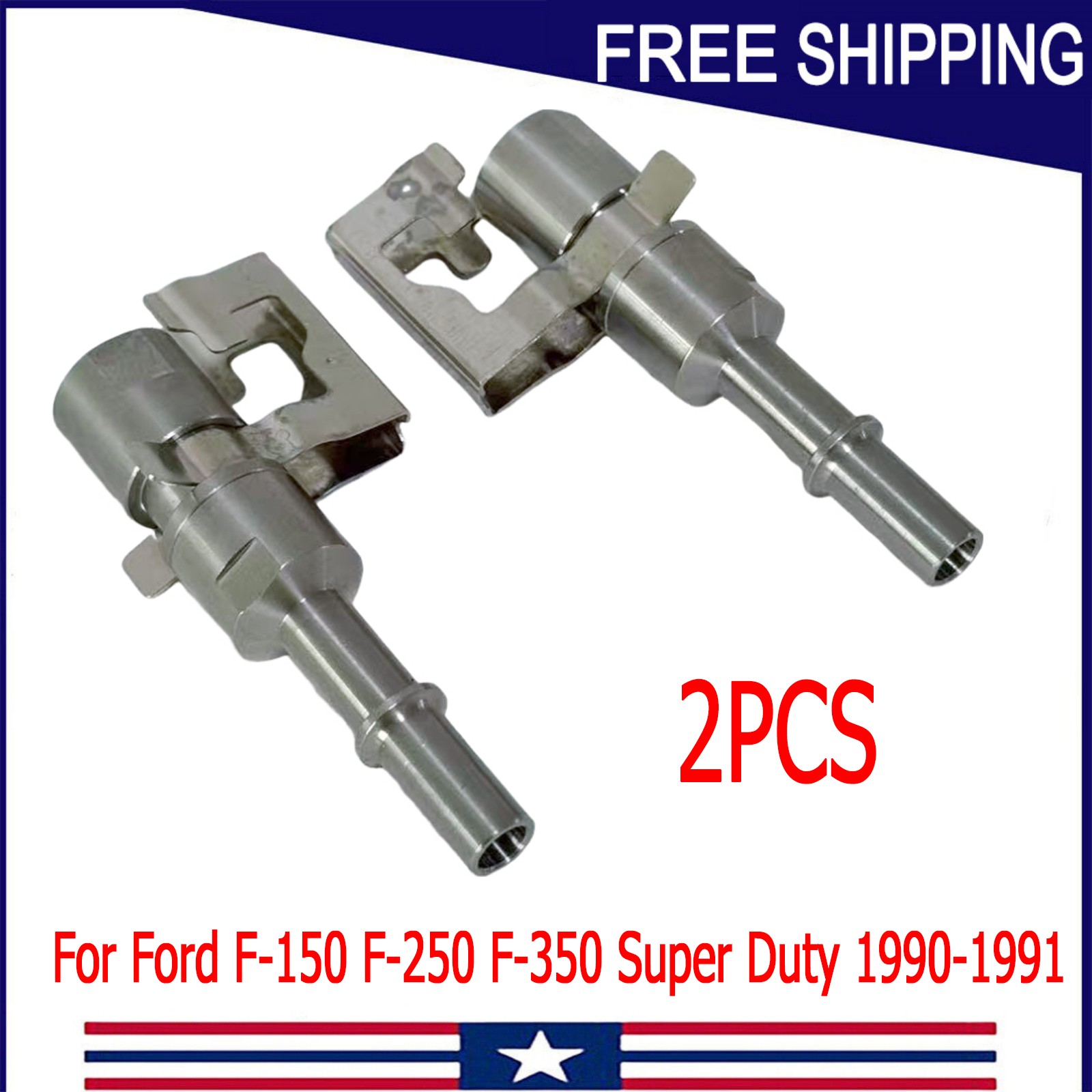1L3Z9J274BA 2× Fuel Line Check Valve Connector For Ford F-150 Super Duty 1990-91