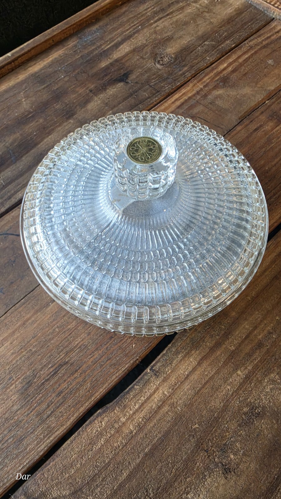 VTG Avon 6oz. Crystal Beauty Dust Powder & Puff Glass Container-UNUSED VTG Avon 6oz. Crystal Beauty Dust Powder & Puff Glass Container-UNUSED