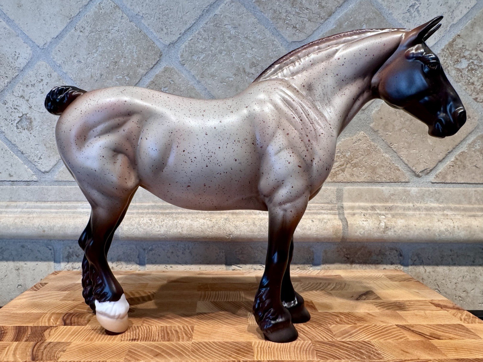 Dove OOAK Roan Satin Traditional Bunny Peter Stone Madi Wiseman Model Horse Dove OOAK Roan Satin Traditional Bunny Peter Stone Madi Wiseman Model Horse