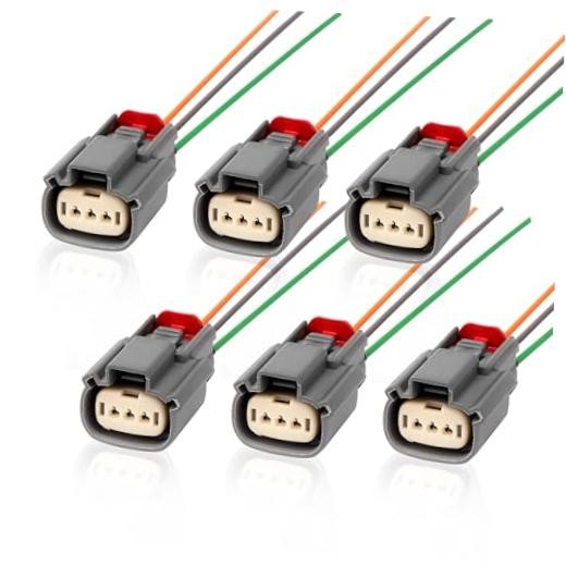 6pcs Ignition Coil Connector Plug Pigtail Harness | Fit for Ford F150 2011 6PCS