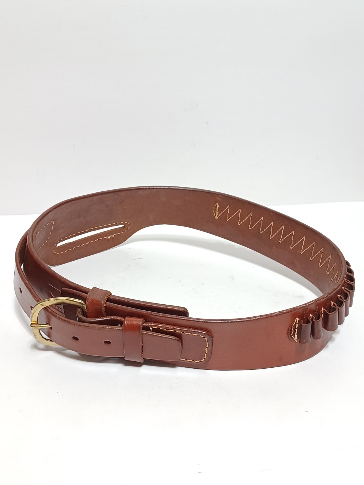 NEW ~ Triple K Quality Leather Cartridge Belt for .38 .45 USA made NEW ~ Triple K Quality Leather Cartridge Belt for .38 .45 USA made