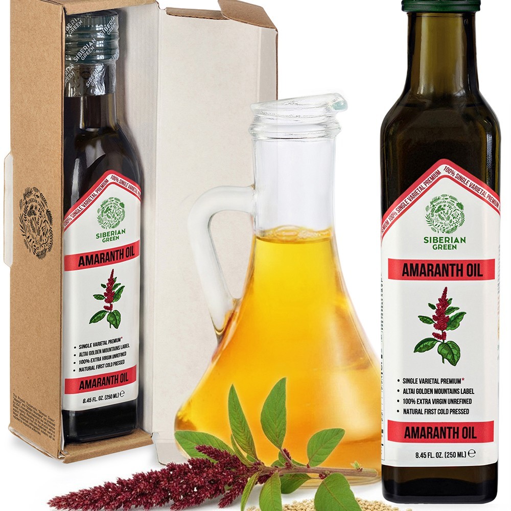 Amaranth Oil 250ml Cold Pressed Single Varietal High Squalene Extra Virgin Amaranth Oil 250ml Cold Pressed Single Varietal High Squalene Extra Virgin