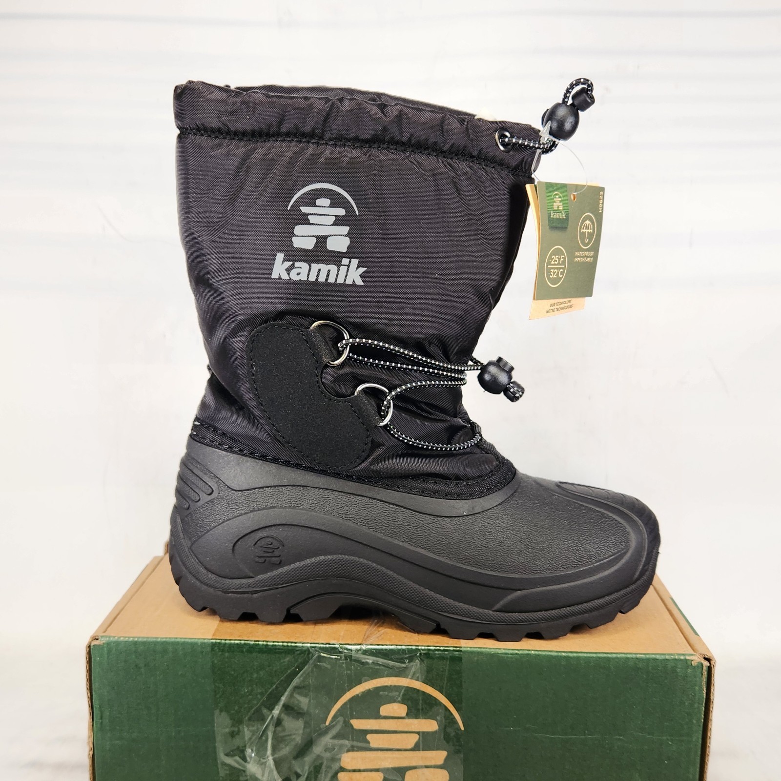 3 BIG KIDS - Kamik North Pole WATERPROOF INSULATED Snow Boots - Black 3 BIG KIDS - Kamik North Pole WATERPROOF INSULATED Snow Boots - Black